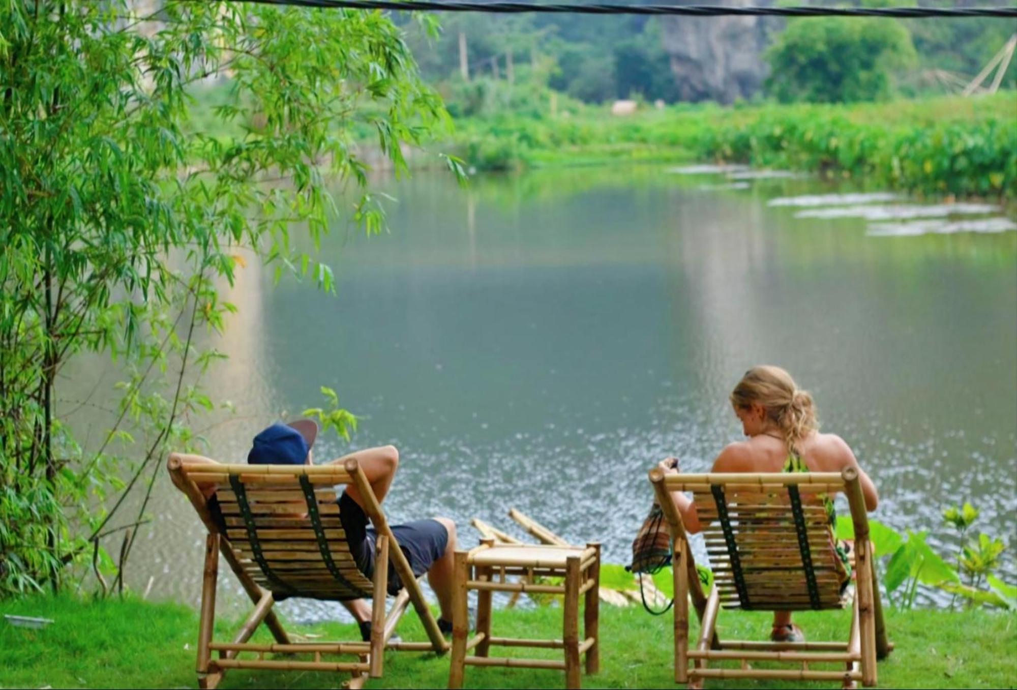 Quoc Khanh Bamboo Homestay Νιν Μπιν Εξωτερικό φωτογραφία